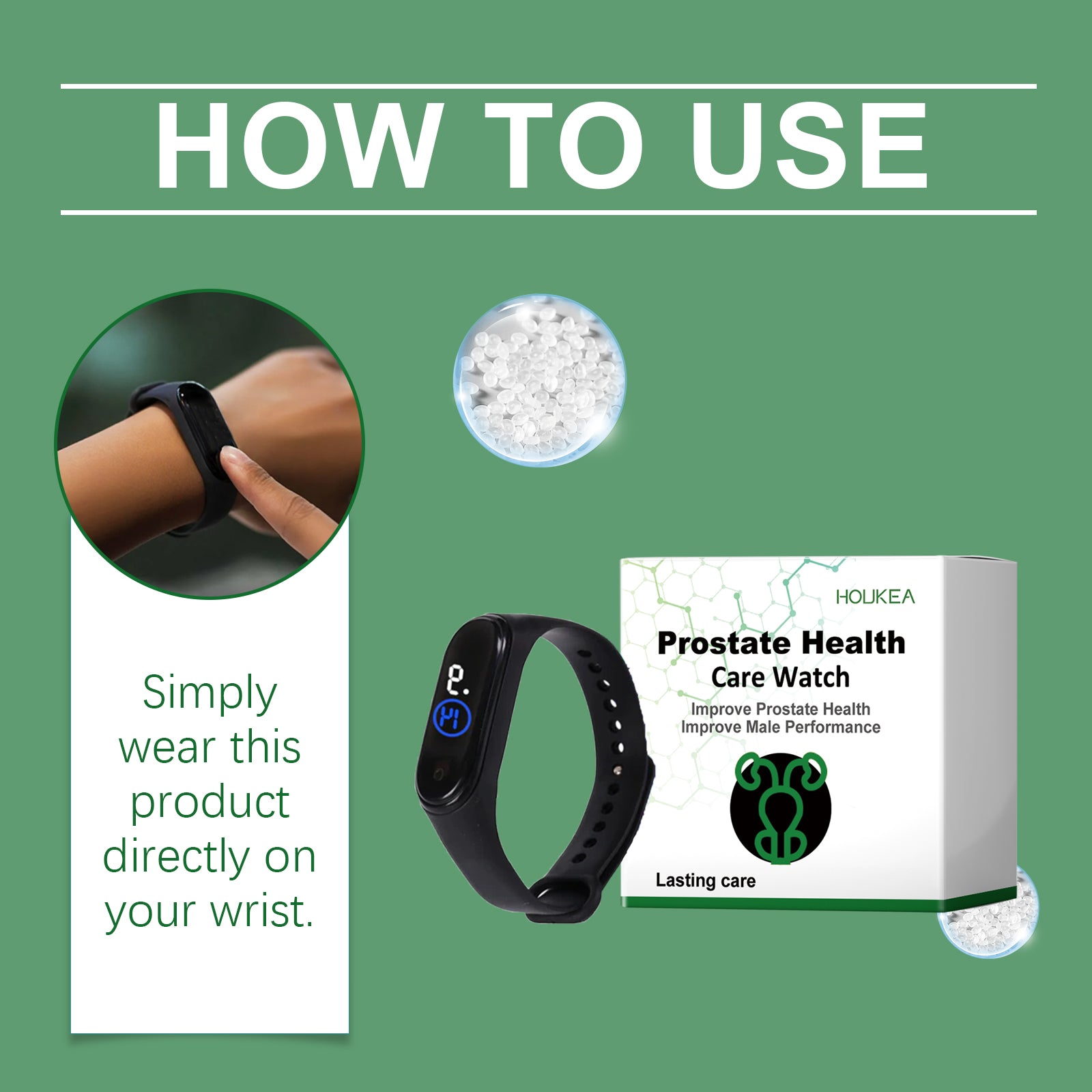 Houkea Men’s Body Care Watch