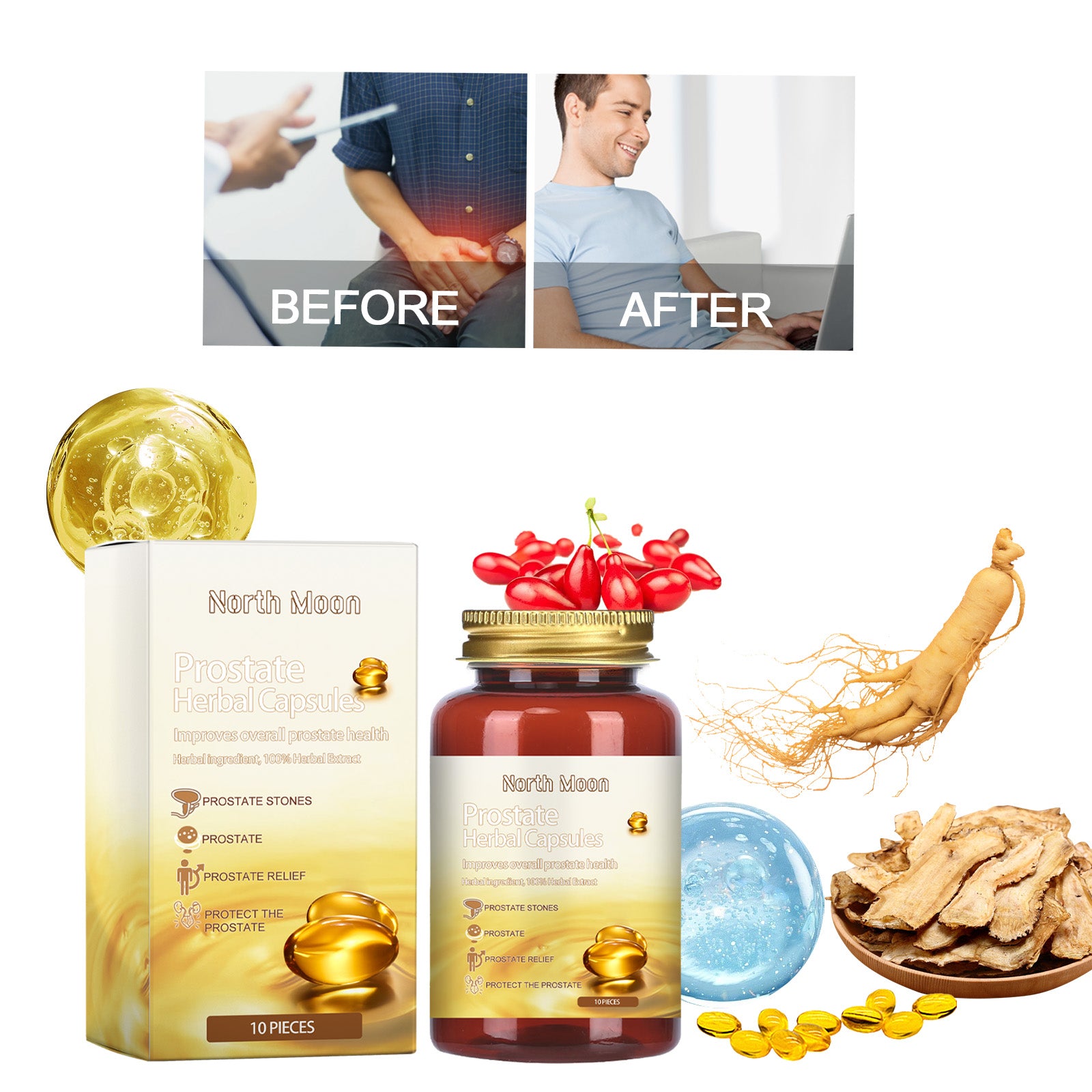 North Moon Prostate Relief Capsules