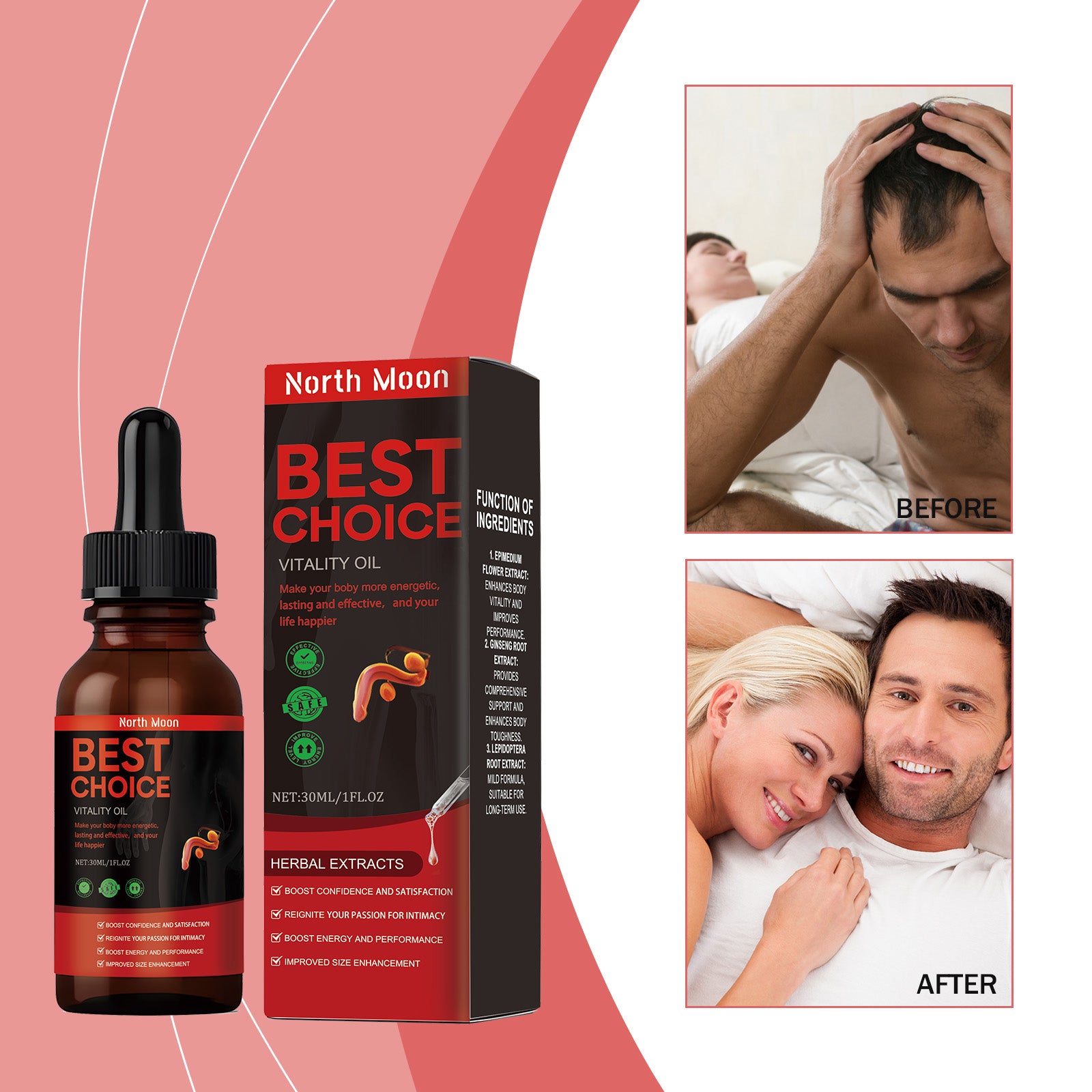 North Moon Herbal Oil for Male Care