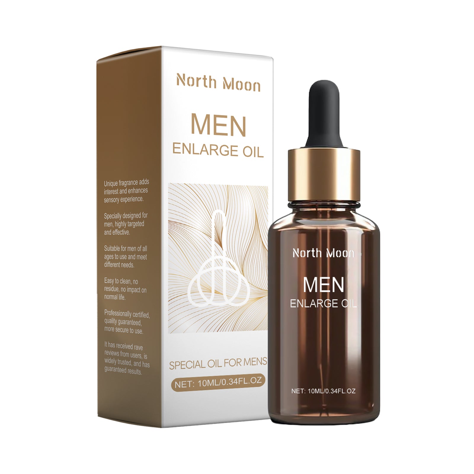 North Moon Warming Massage Oil for Men