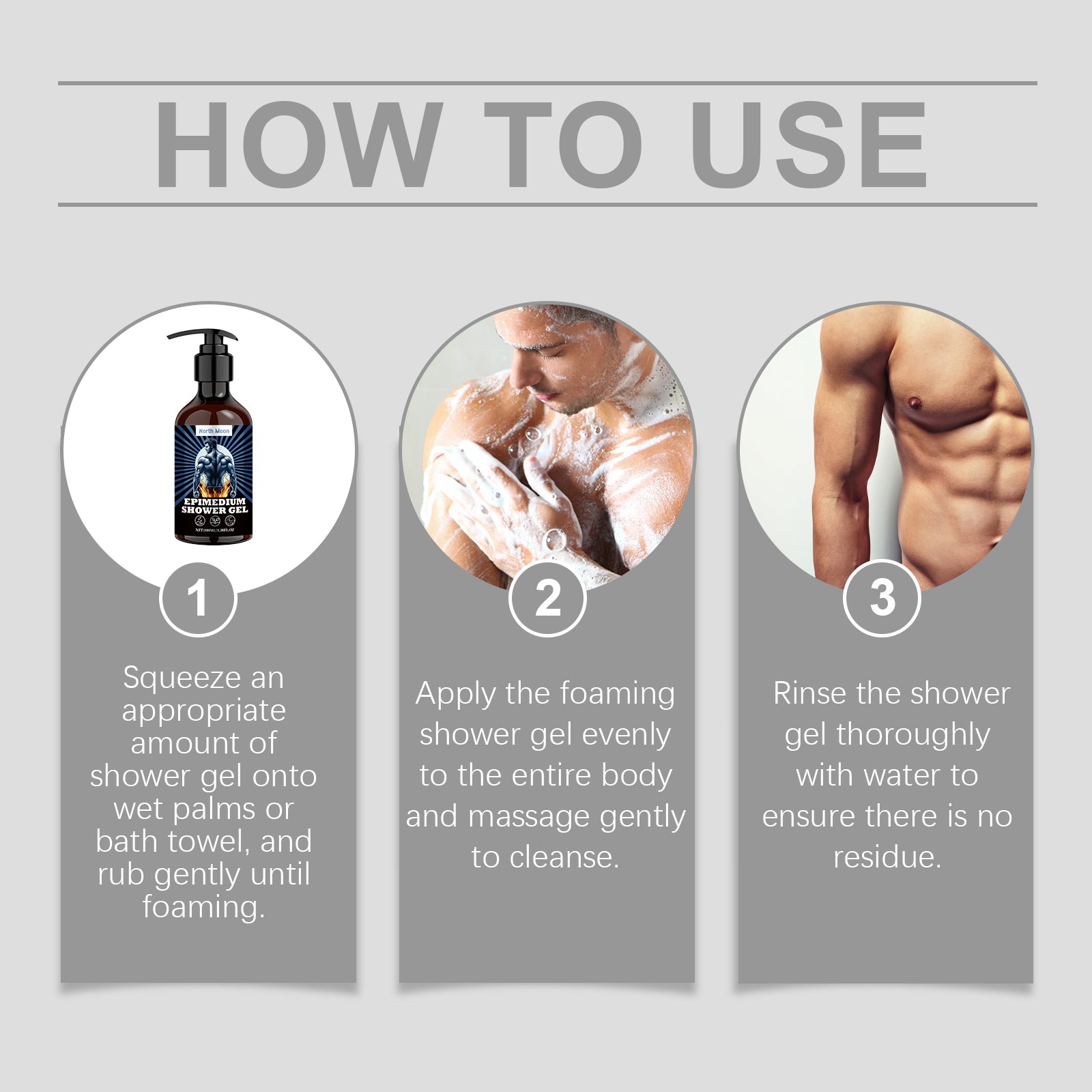 North Moon Men’s Body Wash – Hydrate, Refresh & Energize Skin