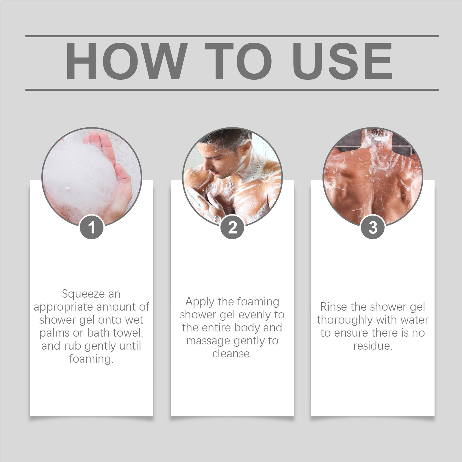 North Moon Men’s Body Wash – Energizing & Moisturizing Shower Gel