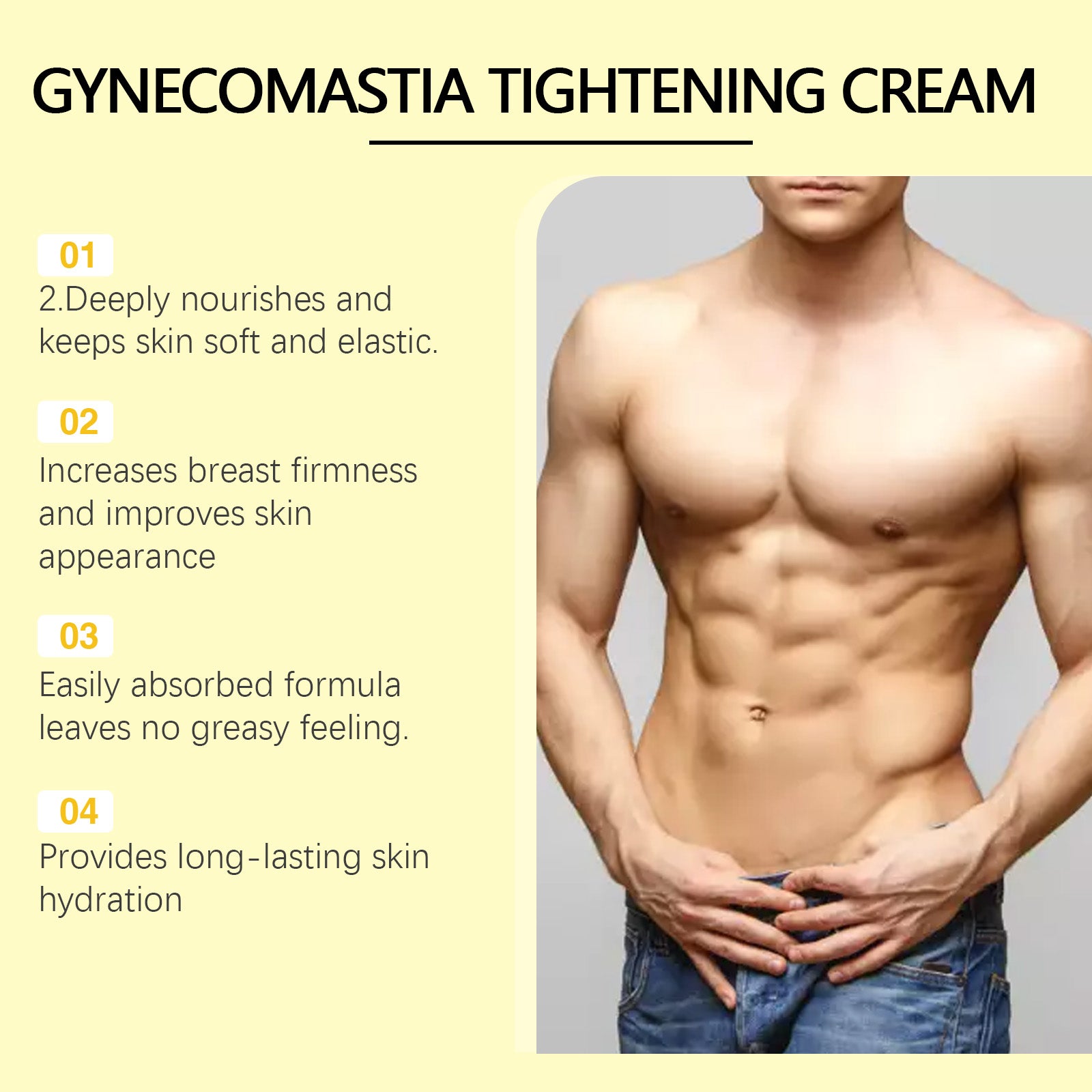 South Moon Bee Venom Chest Massage Cream | Firm & Tighten Male Chest | Daily Care for Skin Elasticity