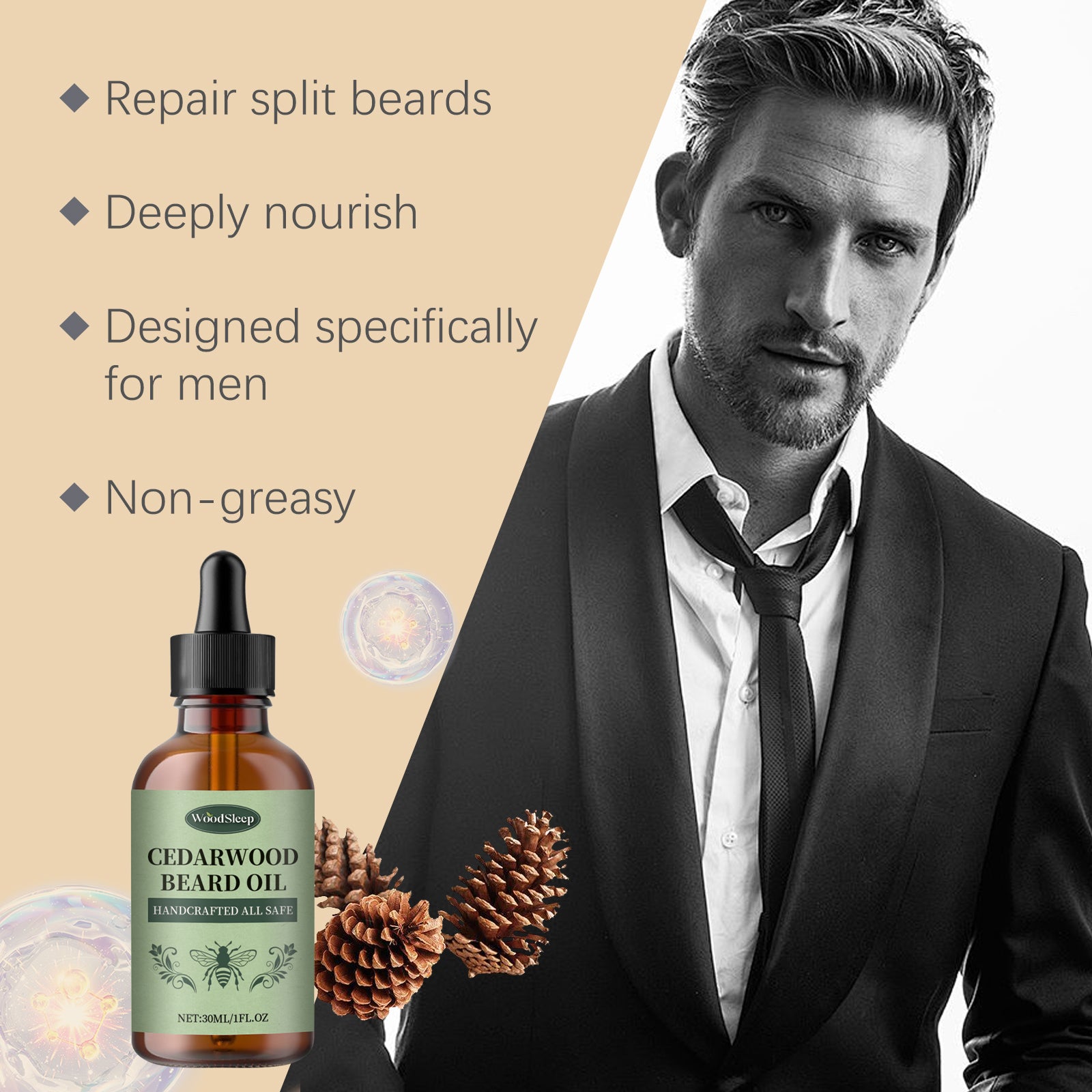 WoodSleep Men’s Beard Care Oil