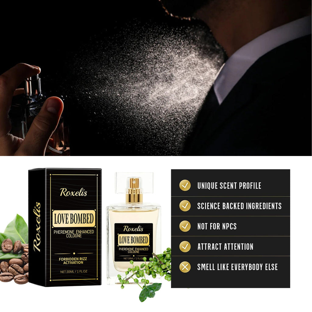 Roxelis Men's Pheromone Perfume Men's Cologne Long-lasting Light Fragrance Business Gentleman Fresh Charm Encounter Perfume