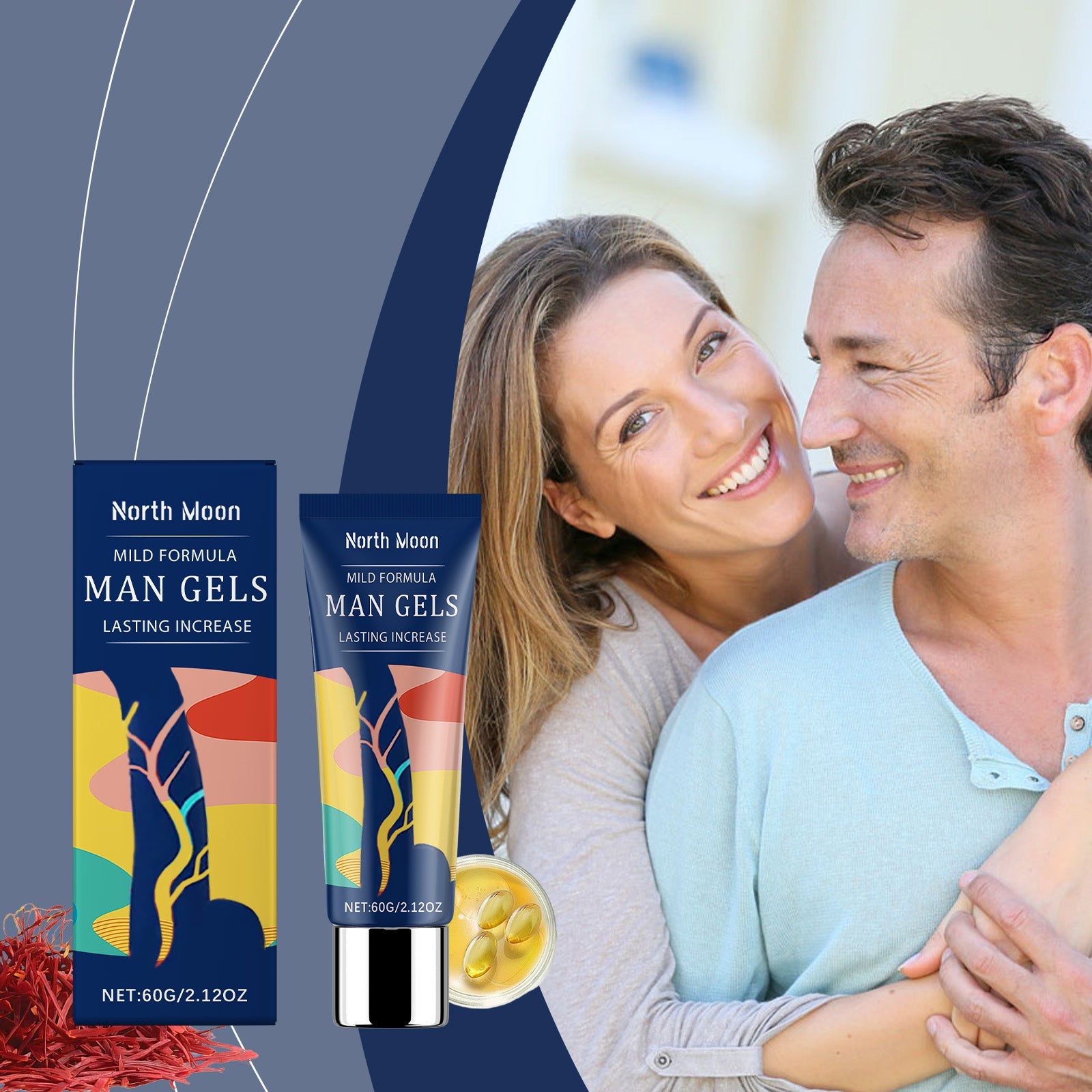 North Moon Men's Care Lubricant Moisturizing and nourishing to enhance daily comfort body care