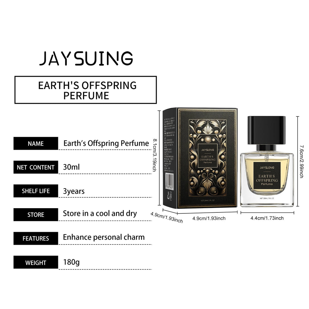 Jaysuing Earth Child Perfume Men's Perfume Long-lasting Fresh Natural Charm Fragrance Water Dating Atmosphere