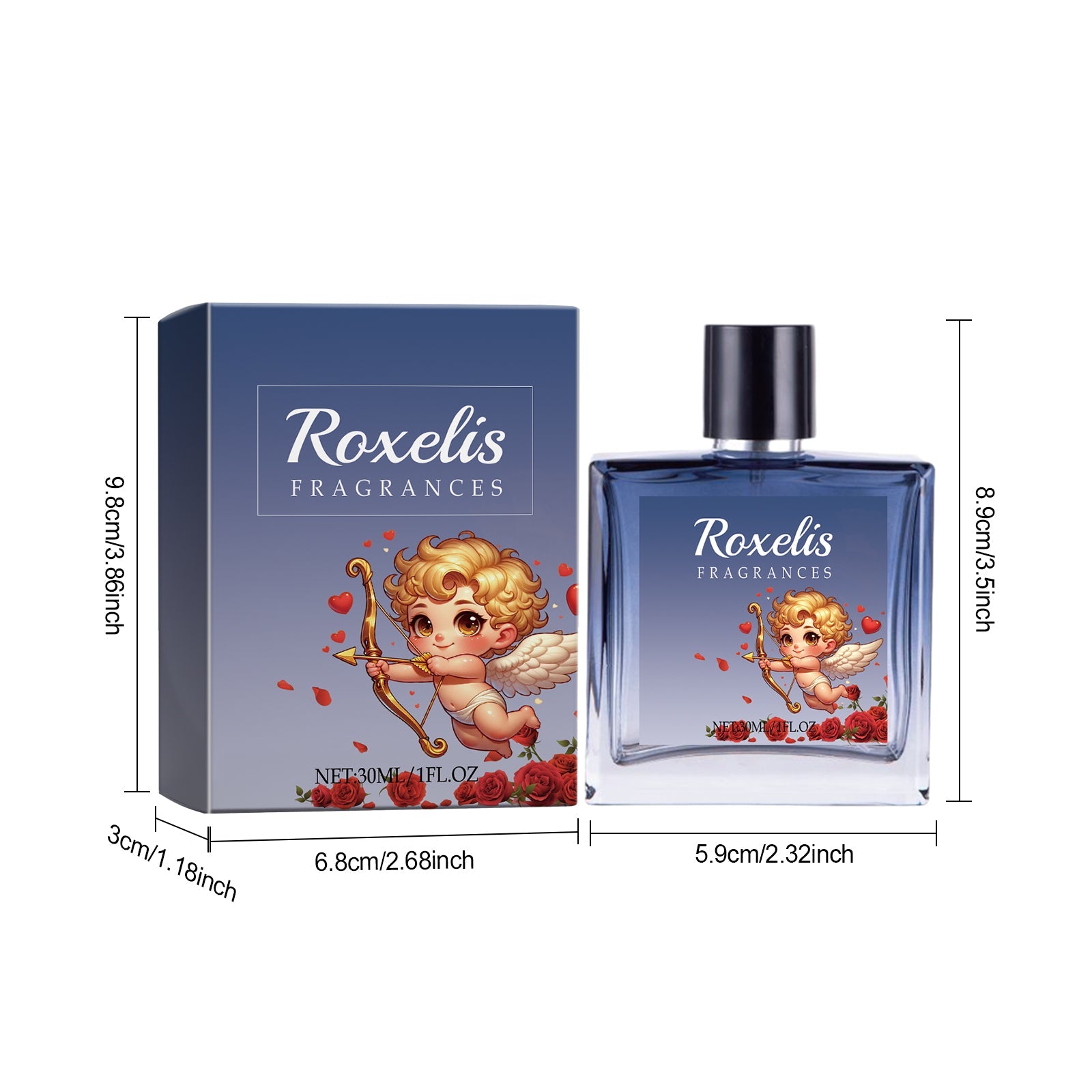 Roxelis Men's Cologne Men's Release Charm Natural Fresh behind the Ear Wrist Carry Fragrance Niche Perfume