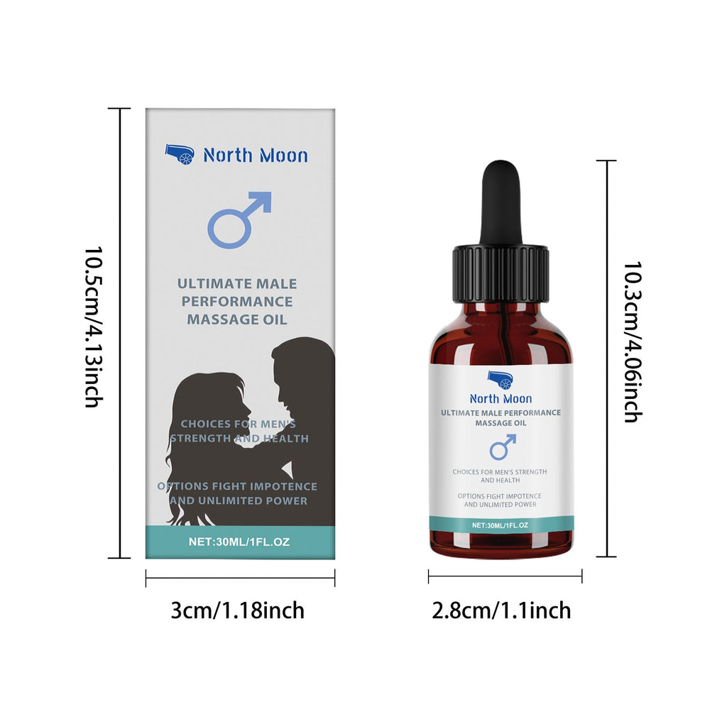 North Moon Massage Essential Oil for Men Nourishing Body Massage Daily Vitality Body Care