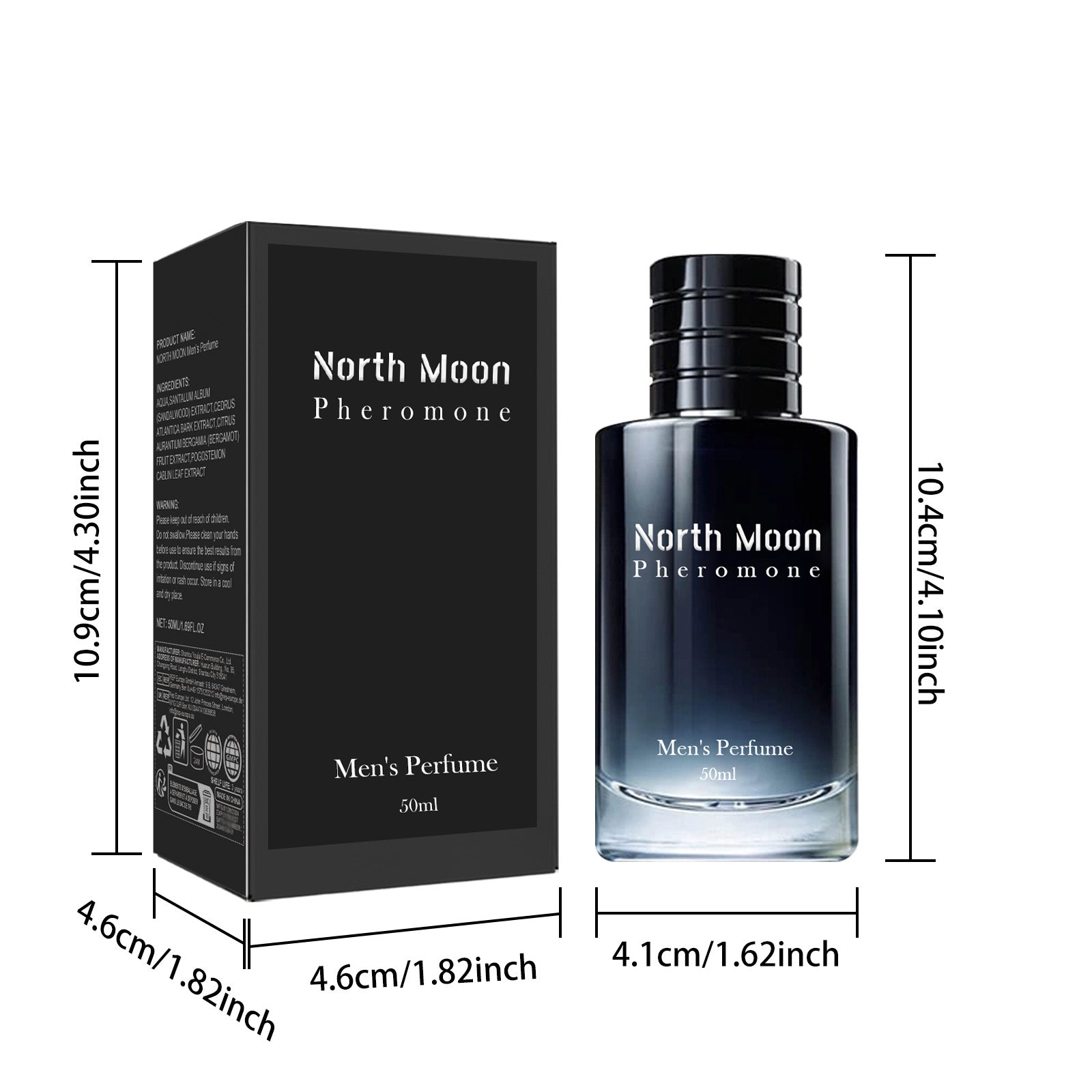 North Moon Men's Perfume Long-Lasting Light Perfume Fresh Niche Perfume Men's and Women's Emotional Atmosphere Date Perfume