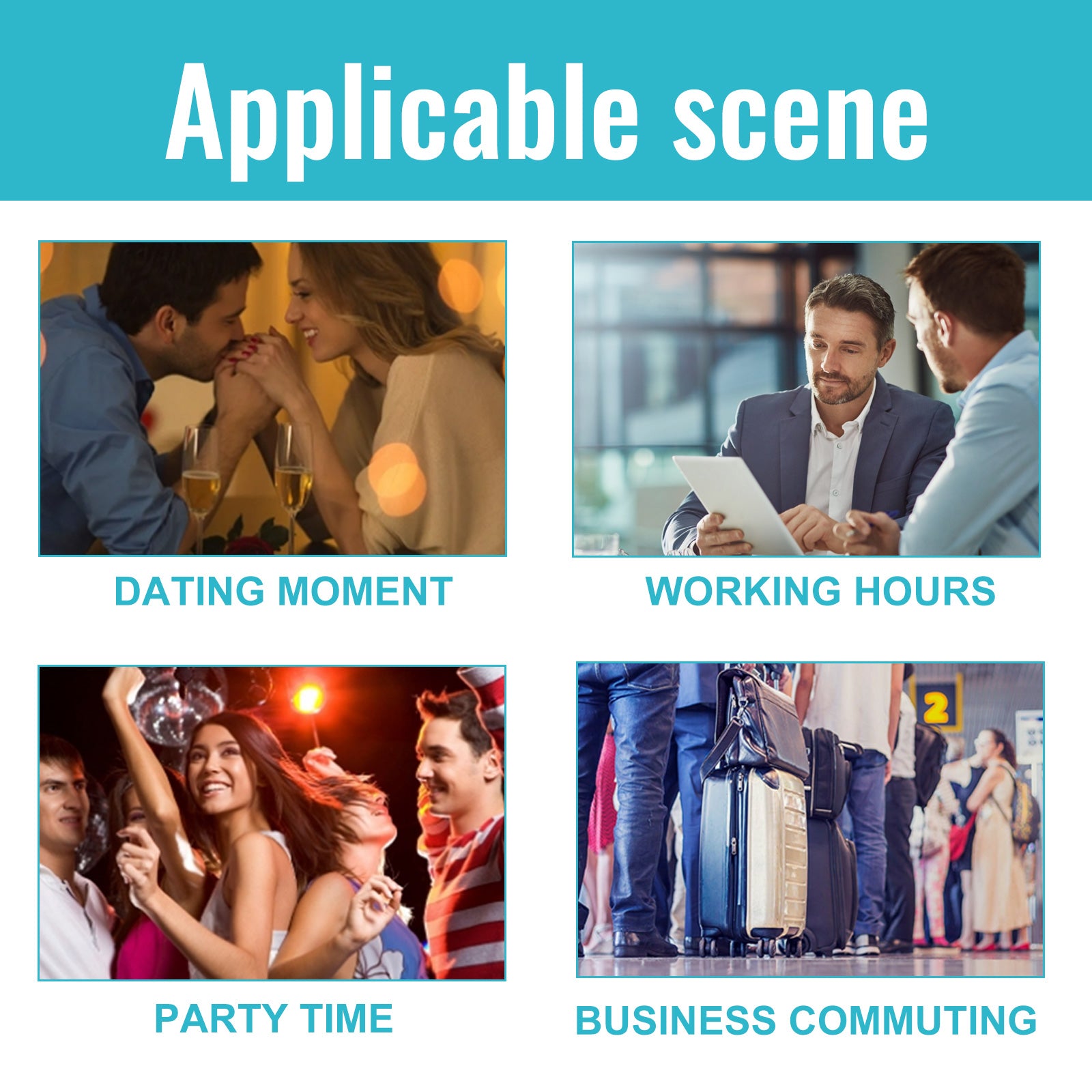 Roxelis Men's Perfume Roll-On Natural Gentle Elegant Fresh Long-lasting Fragrance Portable Perfume for Wrists, Neck, and Behind Ears