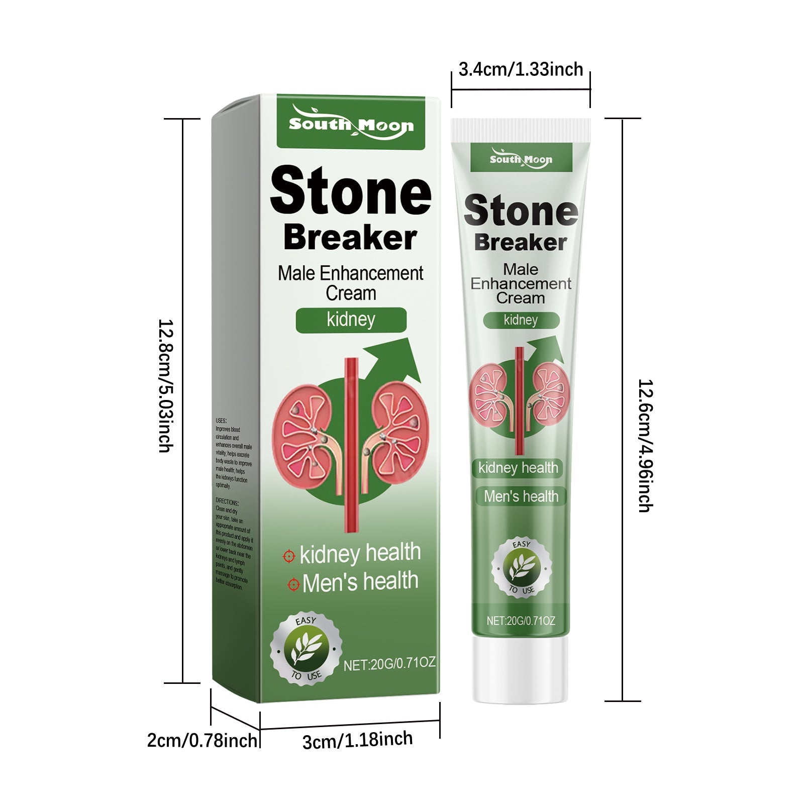 South Moon Men's Care Cream Ginseng Essence Gentle Nourishing Care for Men's Body Massage Cream