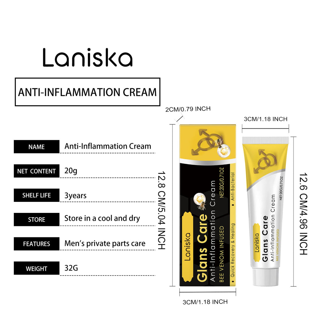 Laniska Men's Soothing Cream Men's Gentle Care Moisturizing Long-lasting Comfort Relief Balance Cream