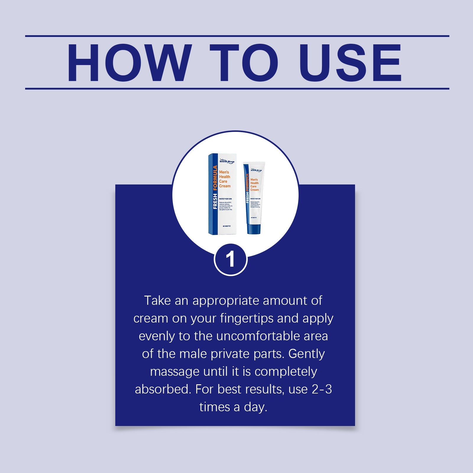 South Moon Men's Body Care Cream Gentle Nourishing Moisturizing Comfortable Body Care Daily Cream