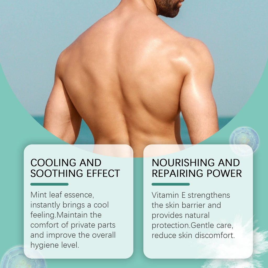 Ximonth Men's Care Body Powder Skin Care Sweat Absorption Breathable plaid Refreshing Mint Daily Care