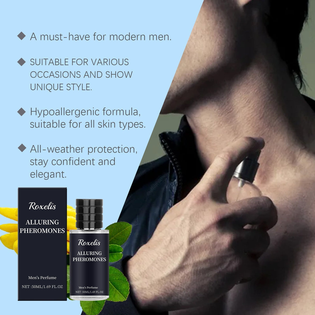 Roxelis Personalized Men's Perfume Bergamot Fragrance Lasting Release Men's Charm Couple Dating Atmosphere Perfume