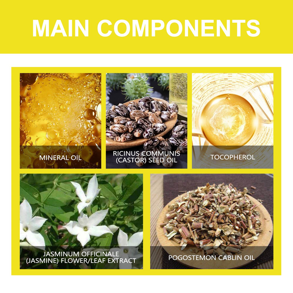 North Moon Pheromone Natural Body Essential Oil (Yellow) Natural Fresh Body Long-lasting Fragrance Men's and Women's Perfume Essential Oil