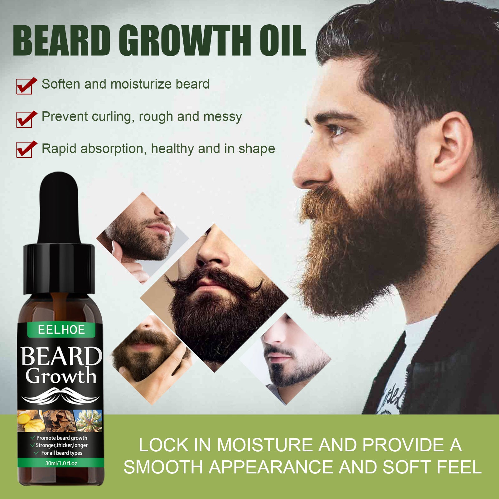 EELHOE Men’s Beard Oil Spray