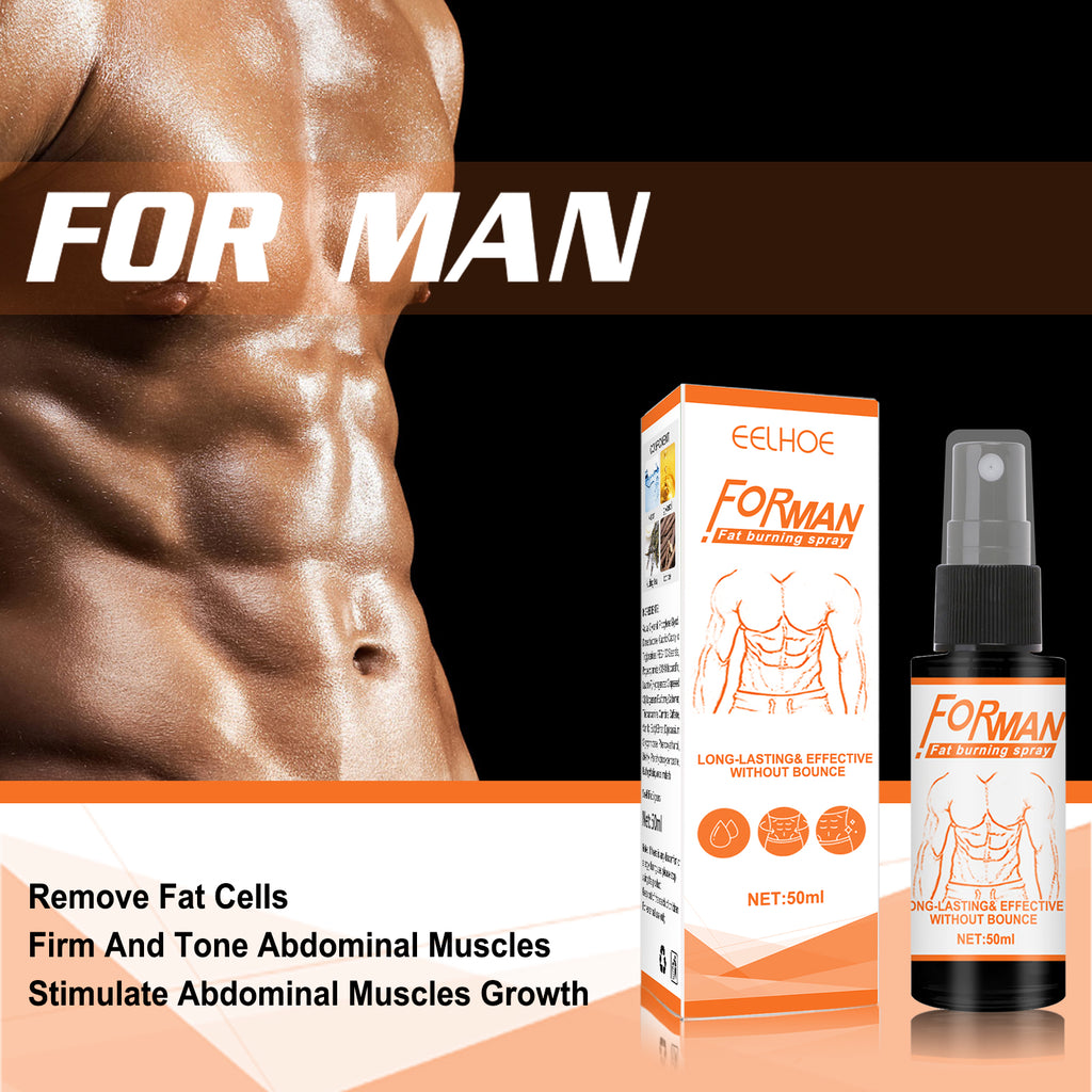 EELHOE Men’s Abs Sculpting Spray – Sweat & Define Core Muscles